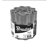 Bordure de jardin grise ONDULEE Longueur 9 mètres Hauteur 200mm