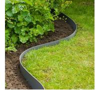 Bordure de jardin - Nature - H 15 cm - 40 m - Imputrescible - Anti-UV - Flexible