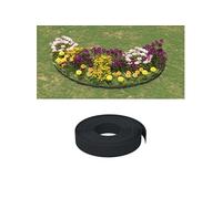 Bordure de jardin noir 10 m 10 cm polyéthylène 154394