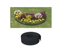 Bordure de jardin noir 10 m 15 cm polyéthylène 154397