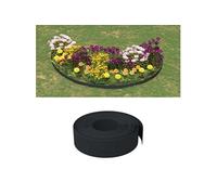Bordure de jardin noir 10 m 15 cm polyéthylène 154397