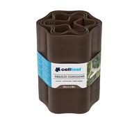Cellfast Bordure de pelouse ondulée - En plastique - 25 cm x 9 m - Marron
