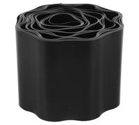 Bordure de Jardin Ondulée en Plastique Noir Flexible pour Allées | Définition Nette des Limites, Profil Ondulé, pour Pavés et Pierres de Paysage, Usage Extérieur
