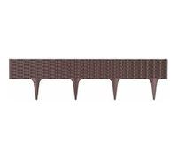 Prosper Plast Ibra-r222 390 x 18.65 cm Bordure de jardin - Marron (5 pièces)