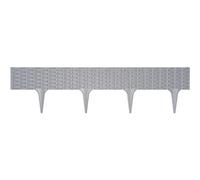 Bordure De Jardin Palissade - Prosperplast - Gris - Résistant Aux Uv Et Aux Intempéries - 10 Modules Inclus Multicolore