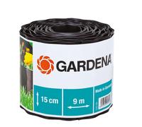 Bordure de lit GARDENA marron rouleau 15 cm de haut 9 m de long