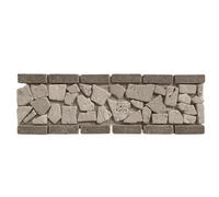Bordure de mosaïque en travertin mixte, Classique, pierre naturelle pour décoration intérieure et extérieure