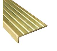 Bordure de nez d'escalier - Moulure de protection pour marches d'escalier et transitions au sol - Longueur : 1 m