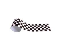 Bordure de papier peint Frise Murale Adhesive Bordure Papier Peint Frise Autocollante pour Cuisine Salle de Bains Chambre Décoration Murale Mosaïque noir et blanc 10cm X 400cm