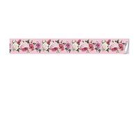 Bordure de papier peint Frise Murale Adhesive Bordure Papier Peint Frise Autocollante pour Cuisine Salle de Bains Chambre Décoration Murale Rose rose 15CM X 300CM