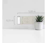Bordure De Papier Peint Luxueuse Avec Structure Et Effet Métallique