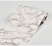 Bordure de papier peint Motif de pierre gris clair Décoration murale amovible Frise Murale Autocollant en PVC Plinthe Autocollant imperméable 20cm X 1000cm