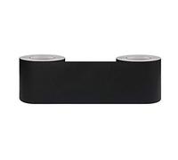 Bordure de papier peint Noir mat Décoration murale amovible Frise Murale Autocollant en PVC Plinthe Autocollant imperméable 12cm X 500cm