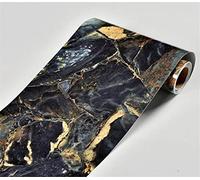 Bordure de papier peint saphir Décoration murale amovible Frise Murale Autocollant en PVC Plinthe Autocollant imperméable 20cm X 1000cm