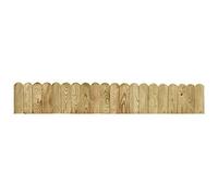 Bordure de parterre verte en bois de pin imprégné, longueur 120 cm, bordure de pelouse flexible et bordure de parterre pour jardin, terrasse, jardin avant et potager, résistante aux intempéries et