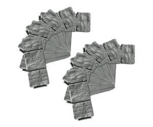 Bordure de paysage | 10 pièces imitation sans creuser bordure de jardin, bordure décorative en pierre artificielle - Pour parterres de fleurs décoratifs, chemins, pelouses, cours, herbes, arbres et
