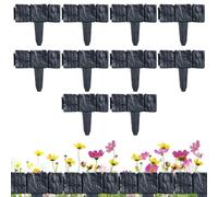 Bordure de paysage, sans creusement, bordures d'imitation de paysage flexibles | Briques de bordures artificielles | Pour panneaux extérieurs, chemins, pelouse, cour, , arbres, jardins, porche