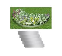 Bordure de pelouse 5 pcs Acier galvanisé 100 x 20 cm