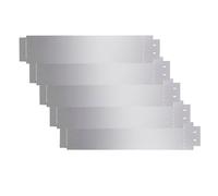 vidaXL Bordure de pelouse 5 pcs Acier galvanisé 100 x 20 cm 142668