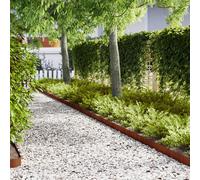 vidaXL Bordures de jardin 30 pièces Noir 100 x 0,5 x 15 cm Acier