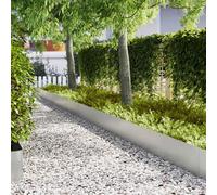 vidaXL Bordures de jardin 30 pièces Noir 100 x 0,5 x 15 cm Acier