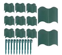 Bordure de pelouse - Clôture de lit de fleurs - Clôtures avec des histoires de terre - Panneau de protection amovible - Barrière de lit décorative pour jardin - Idéal pour parterres de fleurs