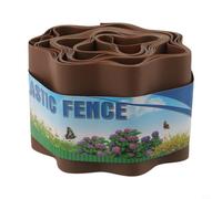 Bordure de pelouse de jardin pour séparation de chemin, bordure de pelouse en plastique flexible pour garder la pelouse propre et empêcher l'empiètement de l'herbe dans les parterres de jardin (20 cm
