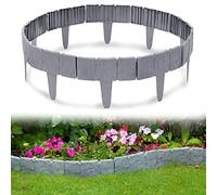 Bordure de pelouse décorative - Clôture de jardin en plastique durable pour aménagement paysager extérieur et terrasse