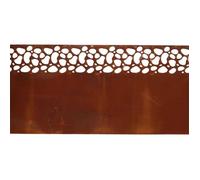Bordure de pelouse en acier 480 x 20 cm Moucheté