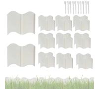 Bordure de pelouse et bordure du paysage, frontière de l'adger au jardin | Fonctionnement flexible de la clôture de jardin - 20 pièces de clôture de bordure protectrice décor de décoration de fleurs b