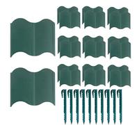 Bordure de Pelouse et Délimitation Paysagère - 20 Pièces pour Délimitation De Pelouse Et Plate-Bande - Clôture de Bordure Amovible et Flexible pour l'Allée, Le Jardin, l'Entrée, Le Parterre,