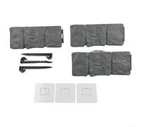 Bordure de pelouse flexible avec piquets solides, conçue pour définir les bords du jardin et protéger les plantes de la propagation des racines (gris)