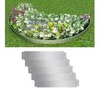 Bordure de pelouse - VIDAXL - 100 x 20 cm - Acier galvanisé - Gris