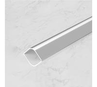 Bordure de plancher, arqué quart de cercle en forme de bille, for sols stratifiés, surbande de plancher, for plinthes, barre de seuil, longueur 1m(Silver,12 * 12mm)