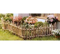 Bordure de plate-bande en bois de bouleau 2m - Clôture de jardin à planter
