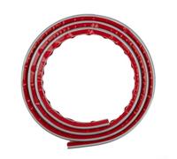 Bordure de plinthe en PVC gaufré 3D, bande de moulage flexible de 1 m pour bordure murale, cadre de porte, pour décoration de bords et d'angles, finition auto-adhésive (argenté)