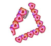 Bordure de tableau d'affichage en forme de cœur coloré de 9,8 m, bordure de tableau d'affichage en forme de cœur, bordure décorative pour l'école, la salle de classe, les bureaux