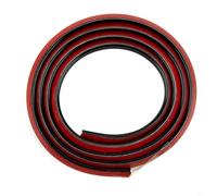 Bordure décorative en PVC 3D - 1 m de long - 12 mm x 9 mm - Bordure décorative en relief - Étanche - Noir