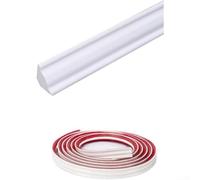 Bordure décorative en PVC 3D - 1 m de long - 12 mm x 9 mm - En relief - Décoration d'angle imperméable (rouge foncé)
