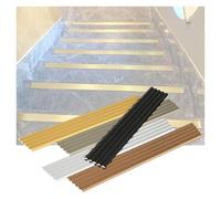 Bordure d'escalier antidérapante, Bordure d'escalier antidérapante en alliage d'aluminium multicolore, plusieurs tailles(Gray-gold,90x5cm)