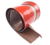 Bordure d'escalier imperméable avec PVC antidérapant offrant une protection fiable et une sécurité pour les bords d'escalier dans divers environnements (marron)