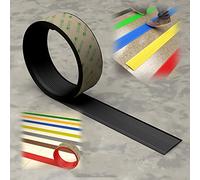 Bordure d'escalier, Marches d'escalier de bordure, bande transition sol en vinyle auto-adhésive for porte, marches intérieures et extérieures, largeur 5 cm/1,96 pouces(Black,2.9m/114.2in)