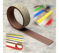 Bordure d'escalier, Marches d'escalier de bordure, bande transition sol en vinyle auto-adhésive for porte, marches intérieures et extérieures, largeur 5 cm/1,96 pouces(Brown,1.7m/66.9in)