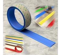Bordure d'escalier, Marches d'escalier de bordure, bande transition sol en vinyle auto-adhésive for porte, marches intérieures et extérieures, largeur 5 cm/1,96 pouces(Blue,6m/236.2in)
