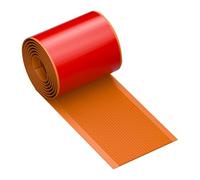 Bordure D'escalier, Nez de Marche, Bandes de Marche en PVC, Rampe D'allée, Bandes Antidérapantes pour Une Utilisation Intérieure et Extérieure(Orange,10 * 100cm/3.9 * 39in)