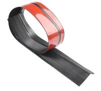 Bordure d'escalier ou bande de 1 m de long en forme de L antidérapante en PVC pour la sécurité de la maison ou du bureau Marron/noir/gris (marron)