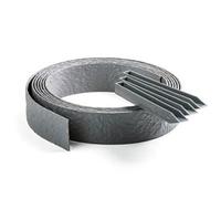 Bordure ECOLAT en rouleau - Gris - 1000 x 14 x 0,7 cm - 100% plastique recyclé