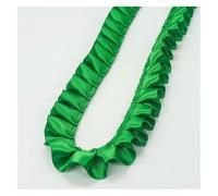 Bordure en dentelle à coudre, Garniture en dentelle plissée à volants, ruban pliable de 5 mètres et 2.5CM large, accessoires vêtement DIY(Green,5Yard)