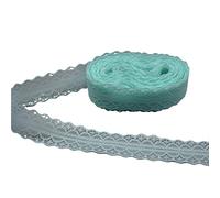 bordure en dentelle Garniture en dentelle, 2 pièces, 10 Yards, largeur de bande 28MM, tissu garniture, cordon filet for la décoration(Light Green)