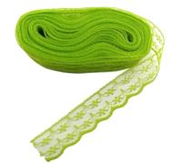 bordure en dentelle Garniture en dentelle, 4 pièces, 10yards, tissus for robe de mariée, accessoires artisanaux, matériaux largeur 2.3cm(Apple Green Lace)